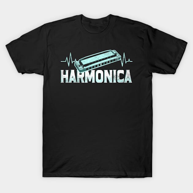 Harmonica T-Shirt by Mila46